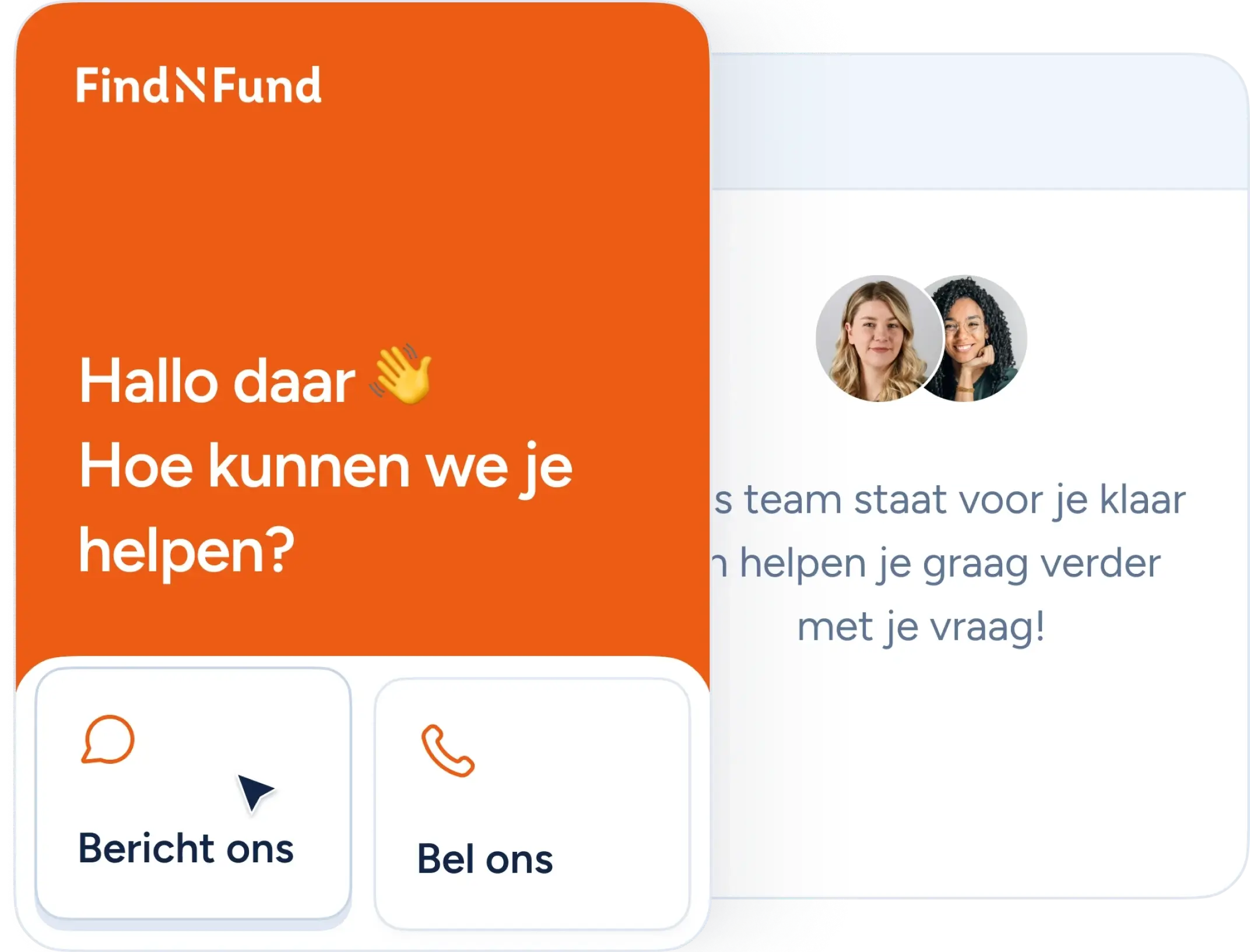 Een illustratie die de customer support uitbeeld