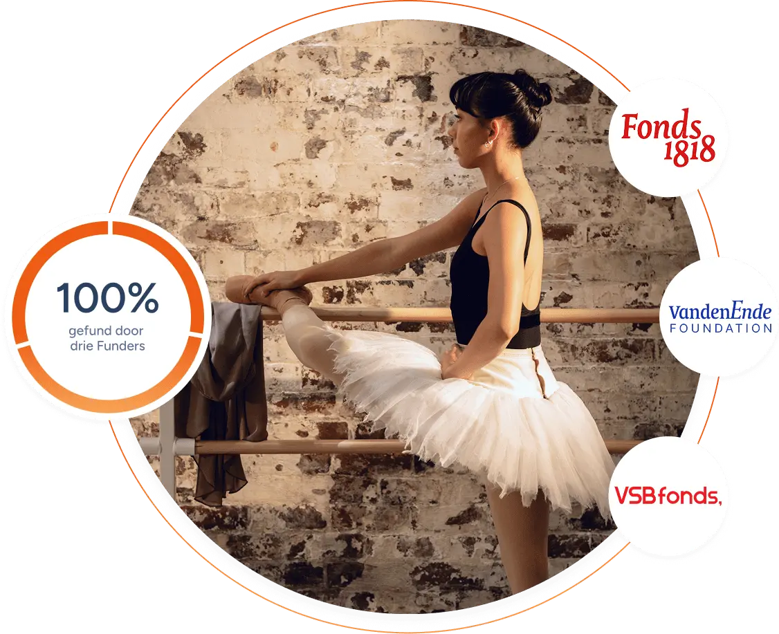 Ballerina bij barre - project gesteund door drie fondsen